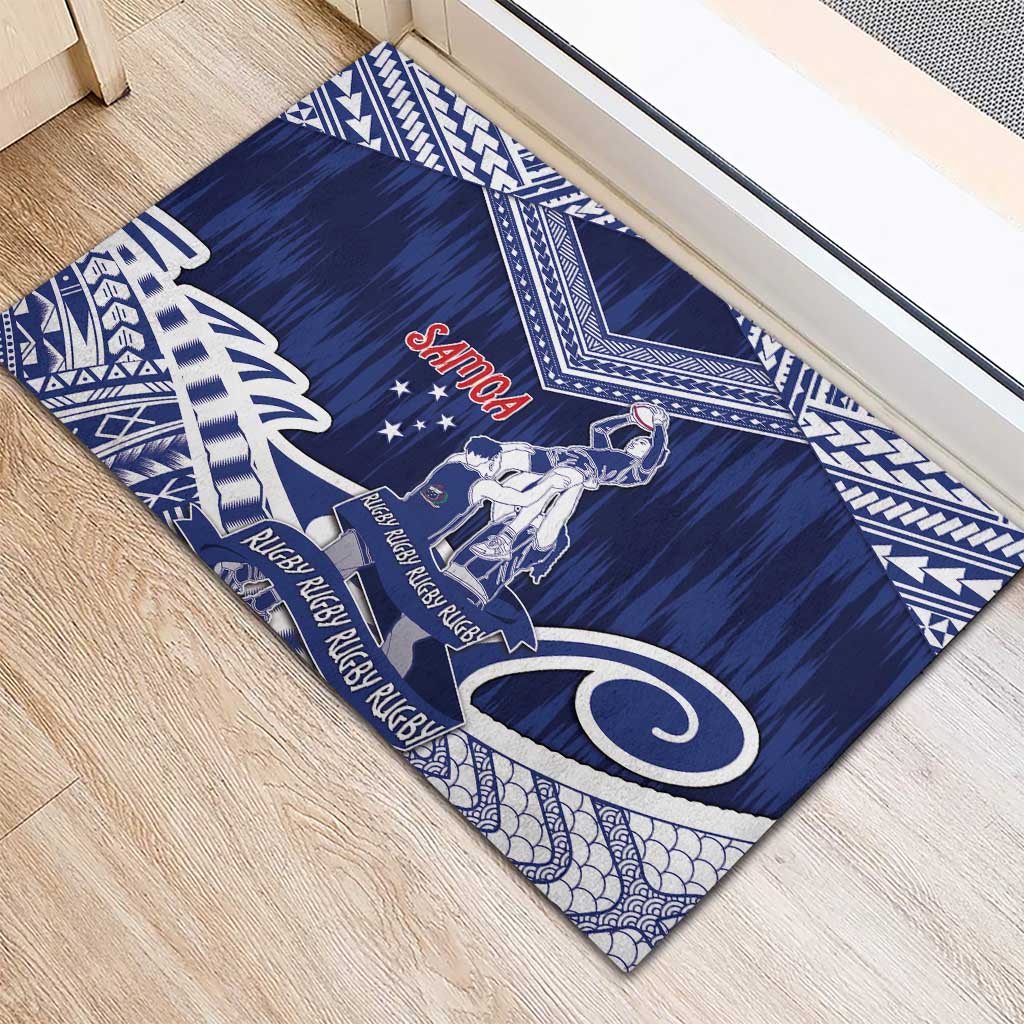 Samoa Rugby Rubber Doormat Pacific Warrior Glory DT05 - Polynesian Pride