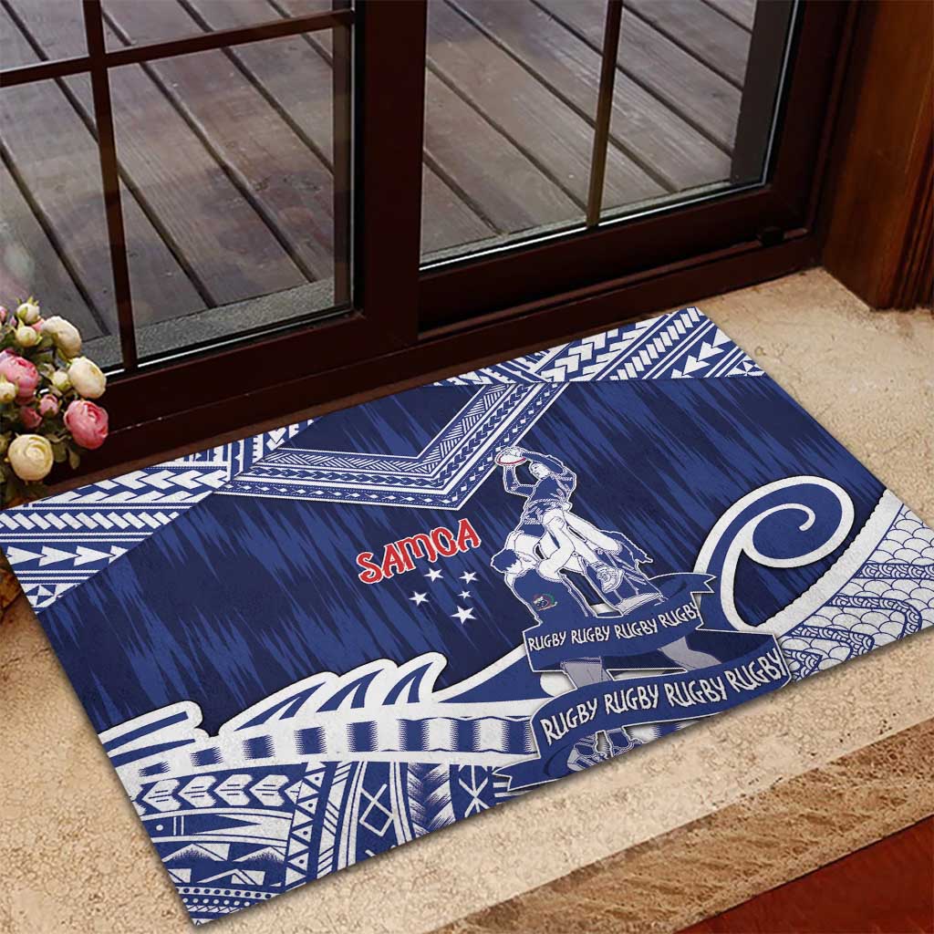Samoa Rugby Rubber Doormat Pacific Warrior Glory DT05 - Polynesian Pride
