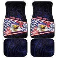 American Samoa Car Mats Bald Eagle With Polynesian Pattern DT05 - Polynesian Pride