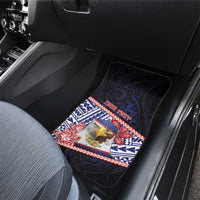 American Samoa Car Mats Bald Eagle With Polynesian Pattern DT05 - Polynesian Pride