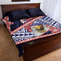 American Samoa Quilt Bed Set Bald Eagle With Polynesian Pattern DT05 - Polynesian Pride