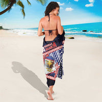 American Samoa Sarong Bald Eagle With Polynesian Pattern DT05 - Polynesian Pride