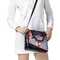 American Samoa Shoulder Handbag Bald Eagle With Polynesian Pattern DT05 - Polynesian Pride