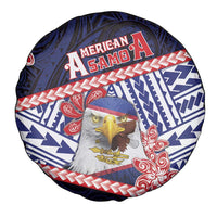 American Samoa Spare Tire Cover Bald Eagle With Polynesian Pattern DT05 - Polynesian Pride