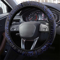 American Samoa Steering Wheel Cover Bald Eagle With Polynesian Pattern DT05 - Polynesian Pride