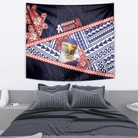 American Samoa Tapestry Bald Eagle With Polynesian Pattern DT05 - Polynesian Pride