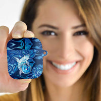 Northern Mariana Islands AirPods Case Galaxy Polynesian Shark Tattoo DT05 Blue - Polynesian Pride