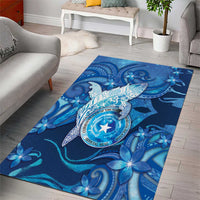 Northern Mariana Islands Area Rug Galaxy Polynesian Shark Tattoo DT05 - Polynesian Pride