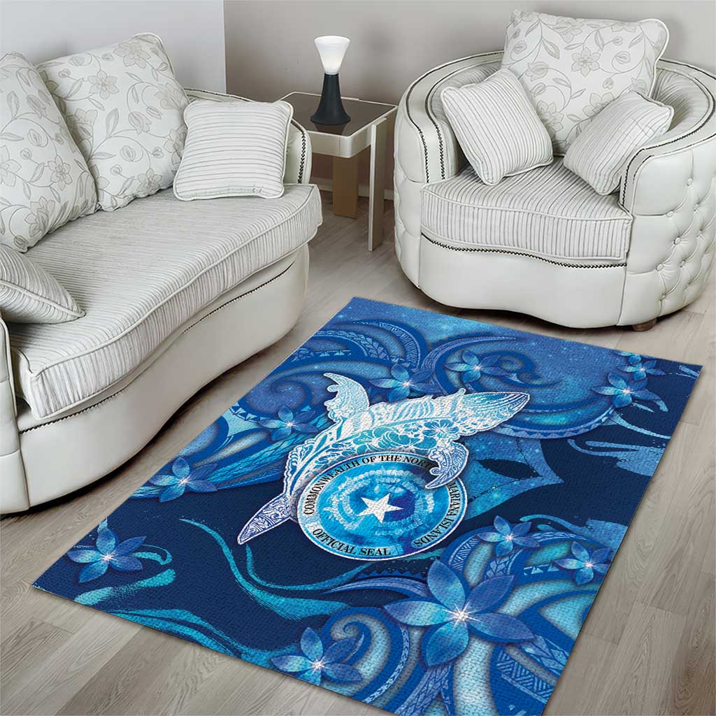 Northern Mariana Islands Area Rug Galaxy Polynesian Shark Tattoo DT05 - Polynesian Pride