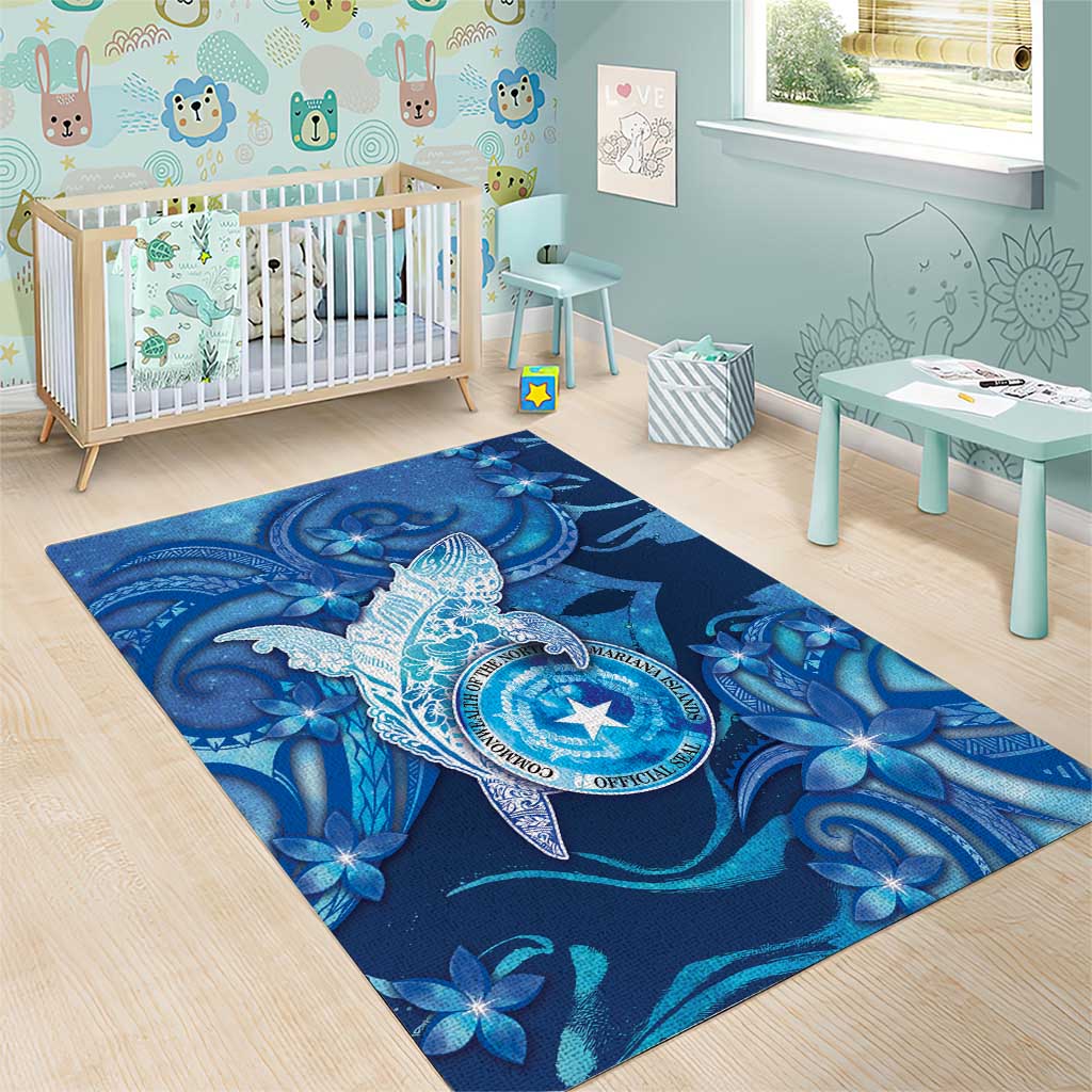 Northern Mariana Islands Area Rug Galaxy Polynesian Shark Tattoo DT05 - Polynesian Pride