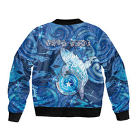 Personalised Northern Mariana Islands Bomber Jacket Galaxy Polynesian Shark Tattoo DT05 - Polynesian Pride