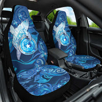 Northern Mariana Islands Car Seat Cover Galaxy Polynesian Shark Tattoo DT05 One Size Blue - Polynesian Pride