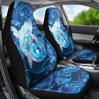 Northern Mariana Islands Car Seat Cover Galaxy Polynesian Shark Tattoo DT05 - Polynesian Pride