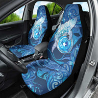 Northern Mariana Islands Car Seat Cover Galaxy Polynesian Shark Tattoo DT05 - Polynesian Pride