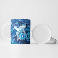 Personalised Northern Mariana Islands Ceramic Mug Galaxy Polynesian Shark Tattoo DT05 - Polynesian Pride
