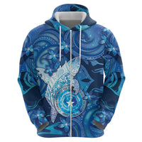 Personalised Northern Mariana Islands Hoodie Galaxy Polynesian Shark Tattoo DT05 - Polynesian Pride