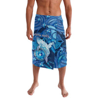 Personalised Northern Mariana Islands Lavalava Galaxy Polynesian Shark Tattoo DT05 Blue - Polynesian Pride