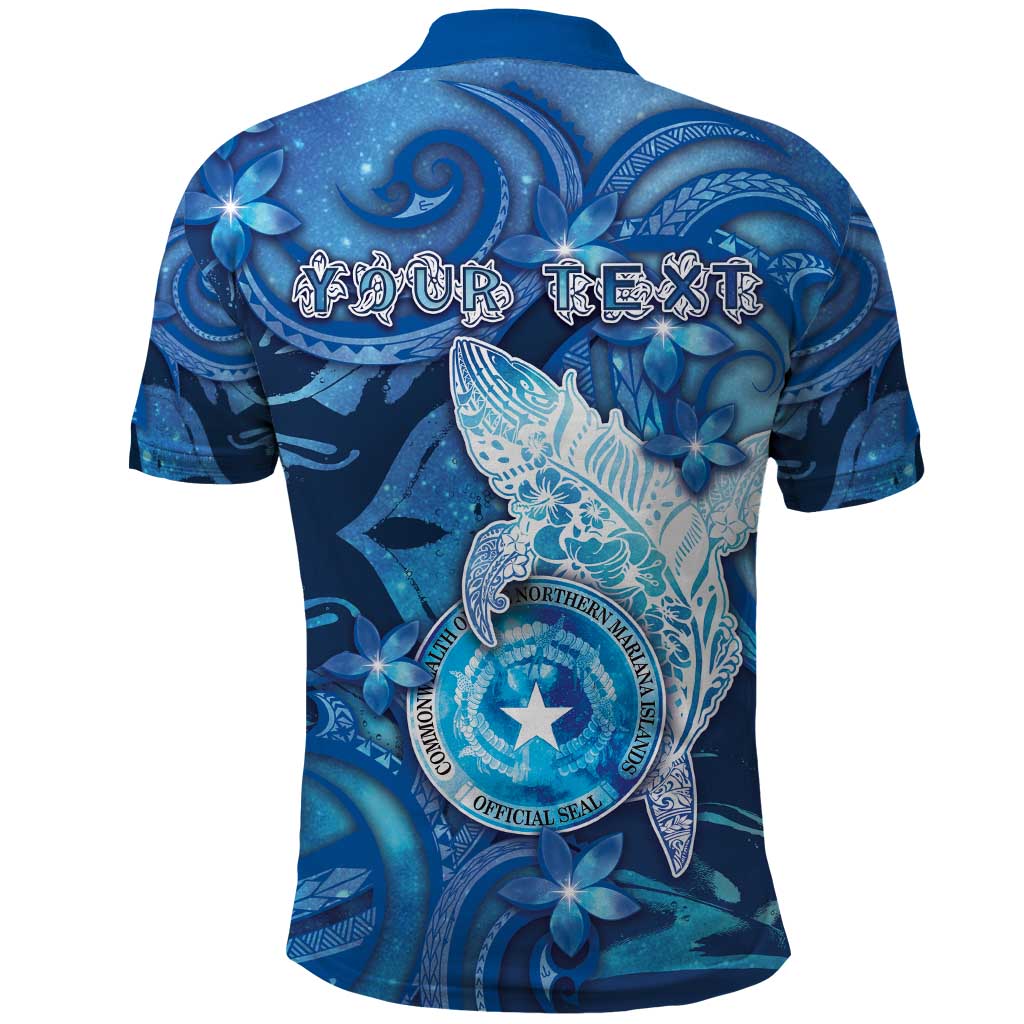 Personalised Northern Mariana Islands Polo Shirt Galaxy Polynesian Shark Tattoo DT05 - Polynesian Pride