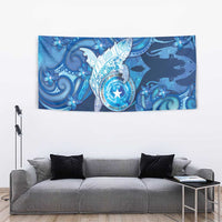 Northern Mariana Islands Tapestry Galaxy Polynesian Shark Tattoo DT05 - Polynesian Pride