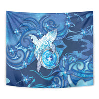 Northern Mariana Islands Tapestry Galaxy Polynesian Shark Tattoo DT05 - Polynesian Pride