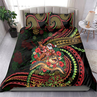 Hawaii Christmas Bedding Set Aloha Santa Riding Honu DT05 - Polynesian Pride
