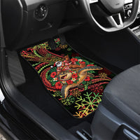 Hawaii Christmas Car Mats Aloha Santa Riding Honu DT05 - Polynesian Pride