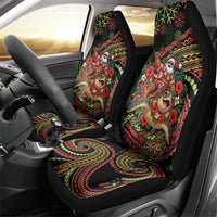 Hawaii Christmas Car Seat Cover Aloha Santa Riding Honu DT05 - Polynesian Pride