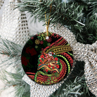 Hawaii Christmas Ceramic Ornament Aloha Santa Riding Honu DT05 - Polynesian Pride