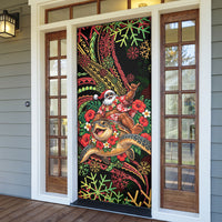 Hawaii Christmas Door Cover Aloha Santa Riding Honu DT05 - Polynesian Pride