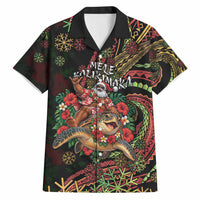 Hawaii Christmas Hawaiian Shirt Aloha Santa Riding Honu