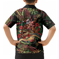 Hawaii Christmas Hawaiian Shirt Aloha Santa Riding Honu