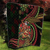 Hawaii Christmas Quilt Aloha Santa Riding Honu DT05 - Polynesian Pride