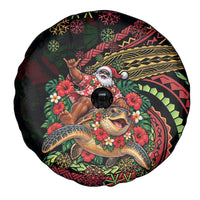 Hawaii Christmas Spare Tire Cover Aloha Santa Riding Honu DT05 - Polynesian Pride