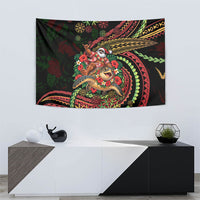 Hawaii Christmas Tapestry Aloha Santa Riding Honu DT05 - Polynesian Pride