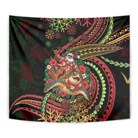 Hawaii Christmas Tapestry Aloha Santa Riding Honu DT05 - Polynesian Pride