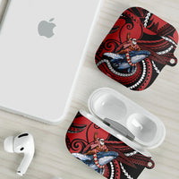 Tonga Christmas AirPods Case Santa Riding Humpback Whale DT05 - Polynesian Pride