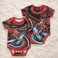 Tonga Christmas Baby Onesie Santa Riding Humpback Whale DT05 - Polynesian Pride