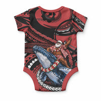 Tonga Christmas Baby Onesie Santa Riding Humpback Whale DT05 - Polynesian Pride