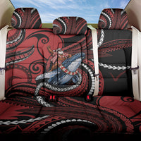 Tonga Christmas Back Car Seat Cover Santa Riding Humpback Whale DT05 One Size Red - Polynesian Pride