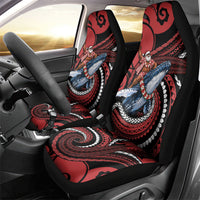 Tonga Christmas Car Seat Cover Santa Riding Humpback Whale DT05 - Polynesian Pride