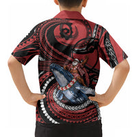 Tonga Christmas Hawaiian Shirt Santa Riding Humpback Whale DT05 - Polynesian Pride