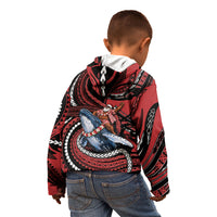 Tonga Christmas Kid Hoodie Santa Riding Humpback Whale DT05 - Polynesian Pride