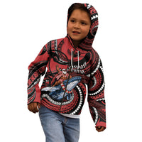 Tonga Christmas Kid Hoodie Santa Riding Humpback Whale DT05 - Polynesian Pride