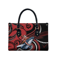 Tonga Christmas Leather Bag Santa Riding Humpback Whale DT05 - Polynesian Pride