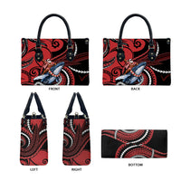 Tonga Christmas Leather Bag Santa Riding Humpback Whale DT05 - Polynesian Pride