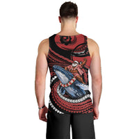Tonga Christmas Men Tank Top Santa Riding Humpback Whale DT05 - Polynesian Pride