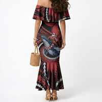 Tonga Christmas Mermaid Dress Santa Riding Humpback Whale DT05 - Polynesian Pride