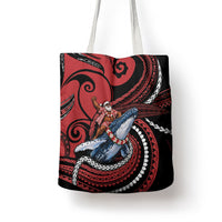 Tonga Christmas Tote Bag Santa Riding Humpback Whale DT05 - Polynesian Pride