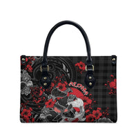 Hawaiian And Japanese Leather Bag Aloha Koi Fish Palaka Patterns DT05 - Polynesian Pride