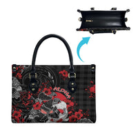 Hawaiian And Japanese Leather Bag Aloha Koi Fish Palaka Patterns DT05 - Polynesian Pride